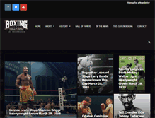 Tablet Screenshot of boxinghalloffame.com